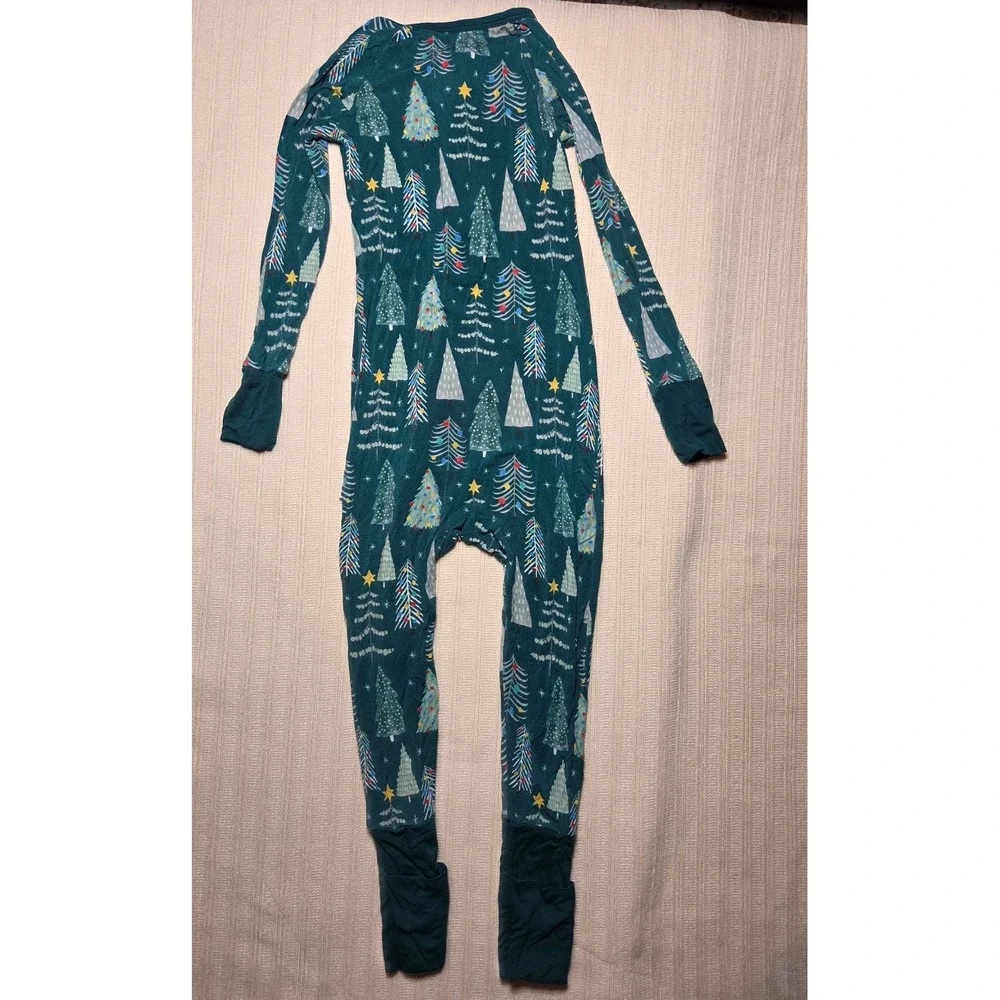Little Sleepies Green Twinkling Trees Bamboo Zippy 3T Holiday Unisex Christmas